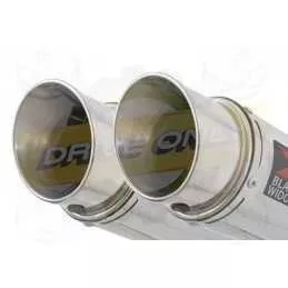 Par paire Rond En Inox Silencieux 200mm