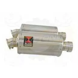 Par paire Ovale En Inox Silencieuxs 230mm