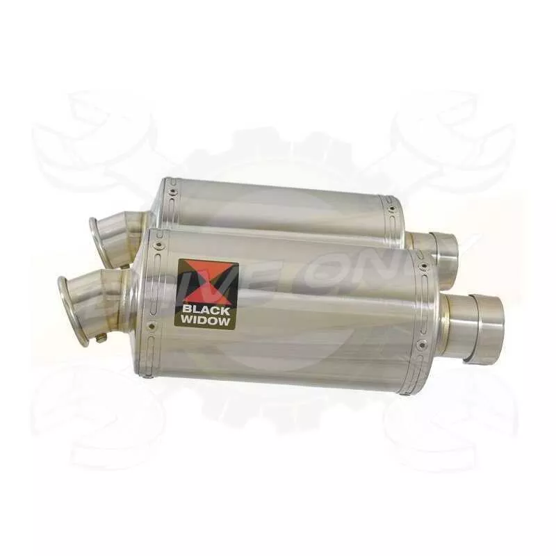 Par paire Ovale En Inox Silencieuxs 230mm