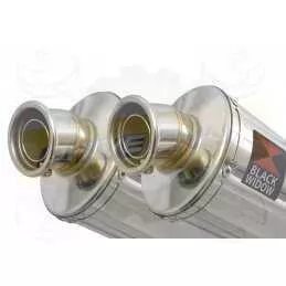 Par paire Ovale En Inox Silencieuxs 230mm