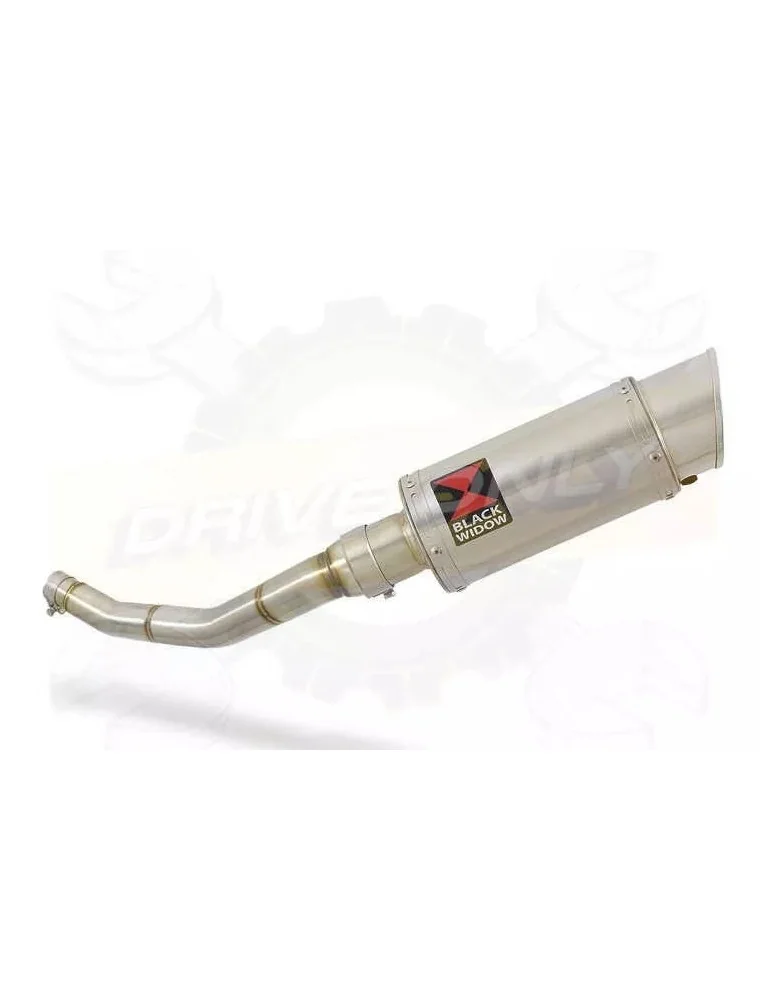 WR 125 R/X 2009/2016 Link Pipe and 200mm Round Stainless Steel Silencer