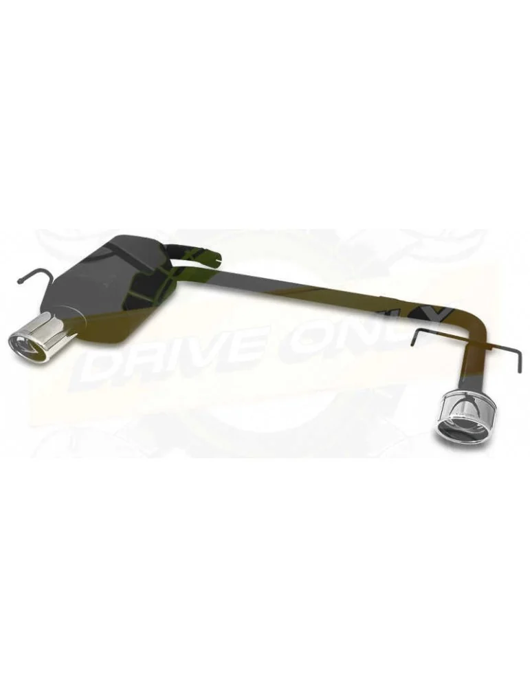 Sport muffler 120-318/28 for OPEL Vectra C HB & SD bez wycięcia w zderzaku  ohne Ausschnitt in StoBsstange 2002-2008 SEDAN 2-0 