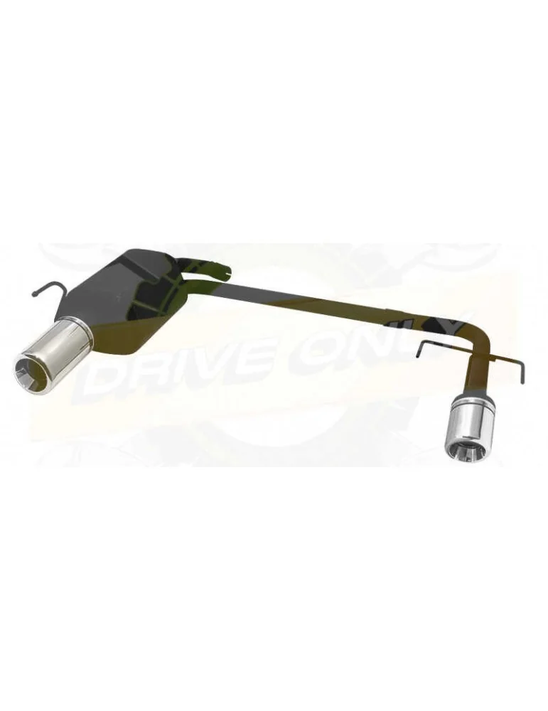 Sport muffler 120-318/17-1 for OPEL Vectra C HB & SD bez wycięcia w zderzaku ohne Ausschnitt in StoBsstange 2002-2008 SEDAN 2-