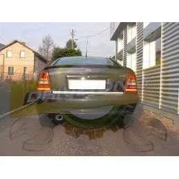 Sport muffler 120-138/28 for OPEL Astra G diesel- laczenie na obejme  Schelle Verbindung 1998-2003 COUPE 2-0 DTI)