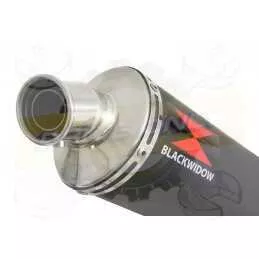 Z800 ZR800A Z800E 13 14 15 16 Tube de raccord et Silencieux Rond Noir En Inox 400mm