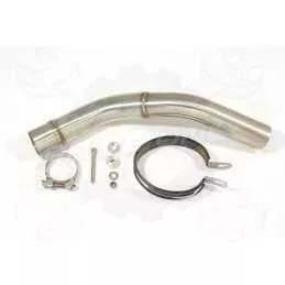 Z800 ZR800A Z800E 13 14 15 16 Tube de raccord et Silencieux Rond Noir En Inox 400mm