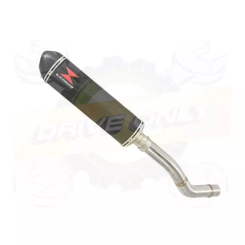 Z800 ZR800A Z800E 13 14 15 16 Tube de raccord et Silencieux Ovale En Carbone 400mm