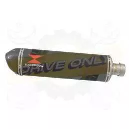 Z800 ZR800A Z800E 13 14 15 16 Tube de raccord et Silencieux Ovale En Carbone 400mm