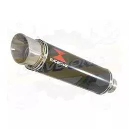 Z800 ZR800A Z800E 13 14 15 16 Tube de raccord et Silencieux Rond GP Style Noir En Inox 360mm