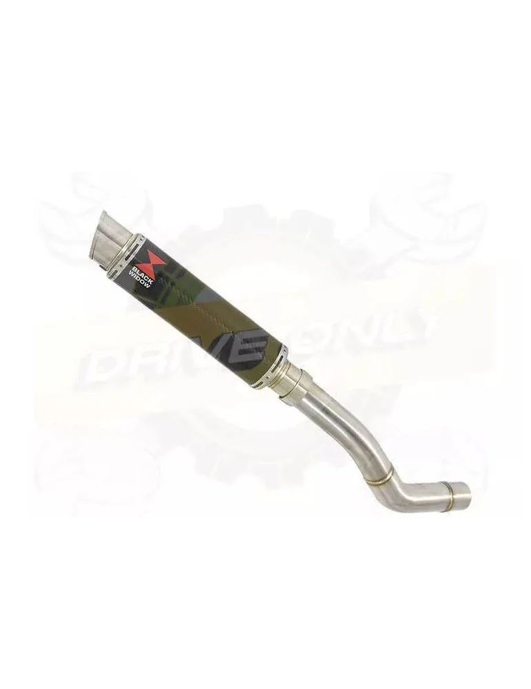 Z800 ZR800A Z800E 13 14 15 16 Tube de raccord et Silencieux GP Rond En Carbone 350mm