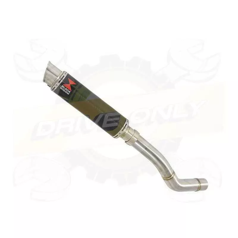 Z800 ZR800A Z800E 13 14 15 16 Tube de raccord et Silencieux GP Rond En Carbone 350mm