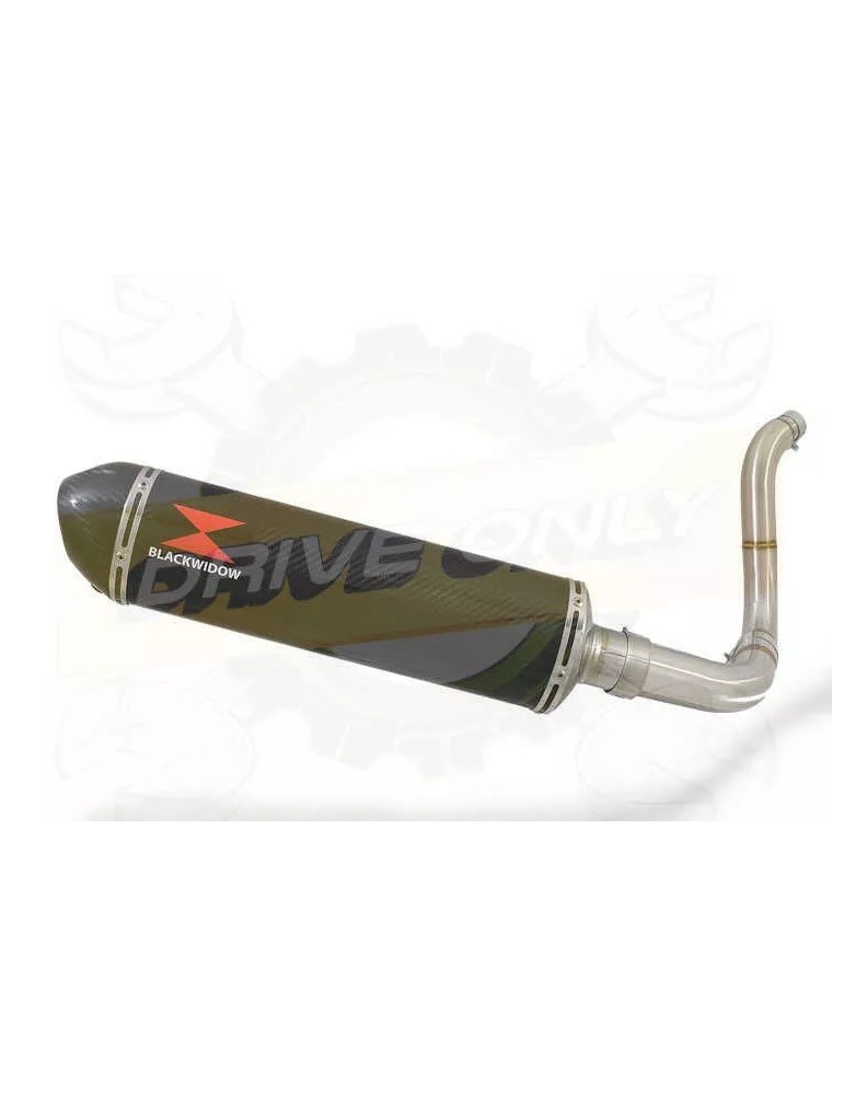 KTM 125 Duke 2011-2016 Silencieux Kit / Silencieux Ovale en Carbone 400mm