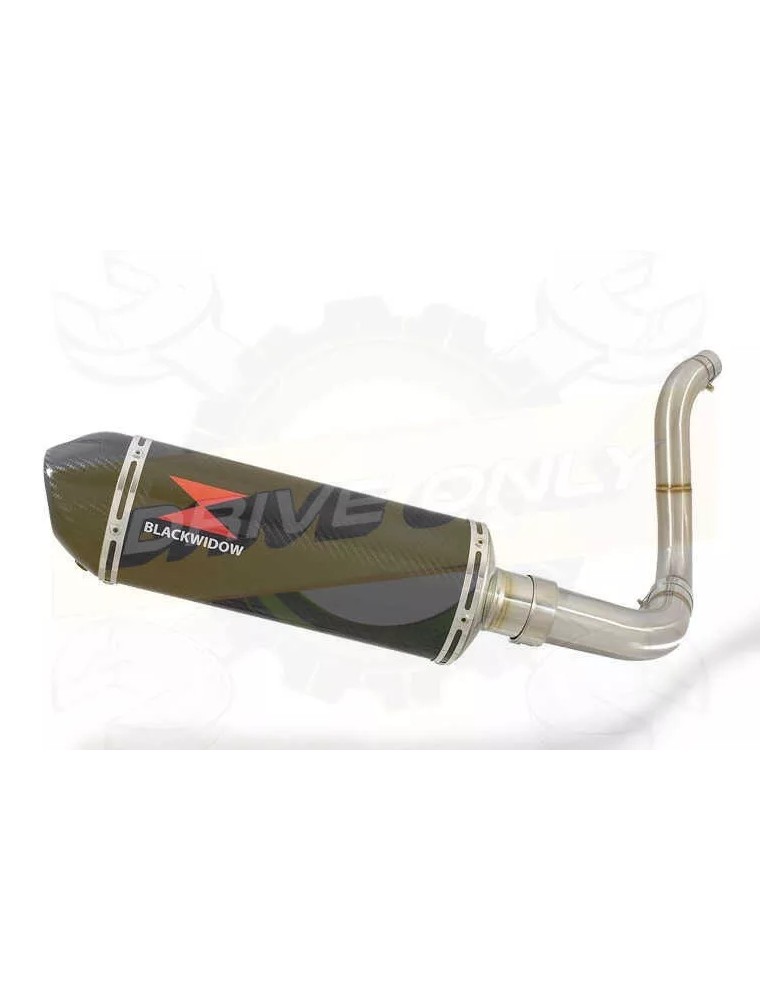 KTM 125 Duke 2011-2016 Silencieux Kit / Silencieux Ovale en Carbone 300mm