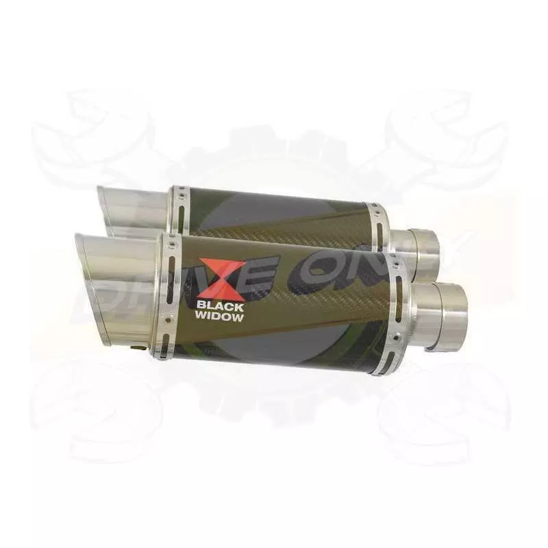 Par paire Rond En Carbone Silencieuxs 200mm
