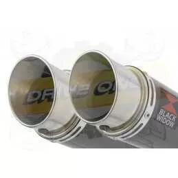 Par paire Rond En Carbone Silencieuxs 200mm