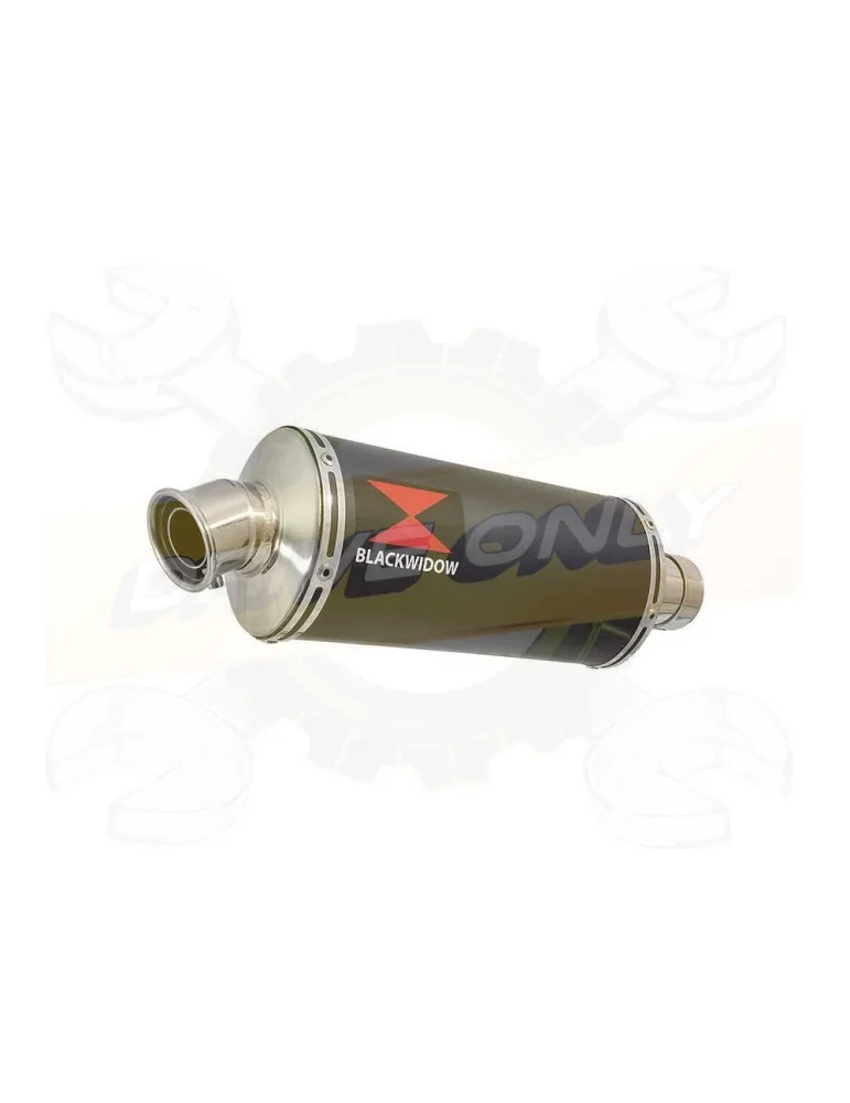 GSXR 600 K8 K9 L0 08 09 10 Tube de raccord & Kit  Silencieux Ovale Noir 300mm
