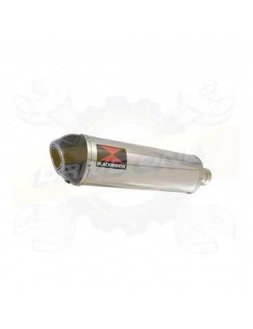 GSXR 600 K8 K9 L0 08 09 10 tube de raccord & Ovale Silencieux En Inox + En Carbone Kit 400mm