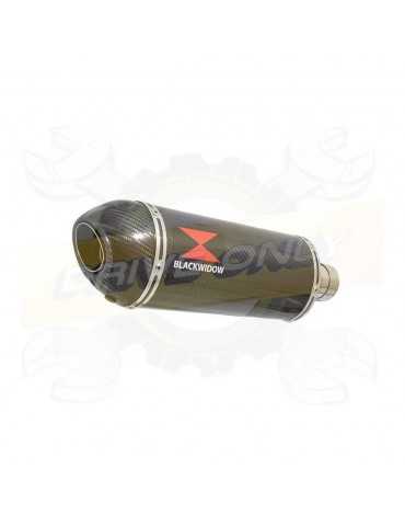 GSXR 600 K8 K9 L0 08 09 10 tube de raccord & Ovale Silencieux Carbone Kit 400mm