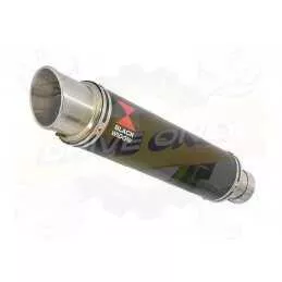 Z800 ZR800A Z800E 13 14 15 16 Tube de raccord et Rond GP Style Noir Silencieux En Inox 350mm