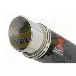 Z800 ZR800A Z800E 13 14 15 16 Tube de raccord et Rond GP Style Noir Silencieux En Inox 350mm