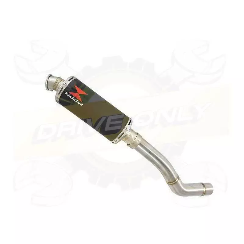 Z800 ZR800A Z800E 13 14 15 16 Tube de raccord et Silencieux Rond Noir En Inox 300mm
