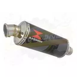 Z800 ZR800A Z800E 13 14 15 16 Tube de raccord et Silencieux Rond Noir En Inox 300mm