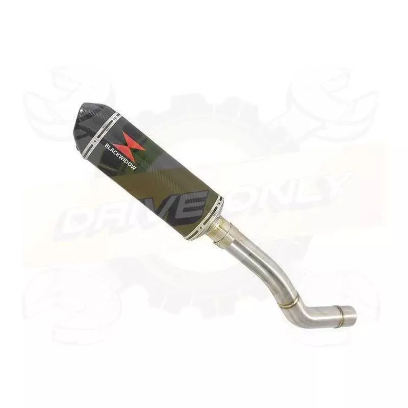 Z800 ZR800A Z800E 13 14 15 16 Tube de raccord et Silencieux Ovale En Carbone 300mm