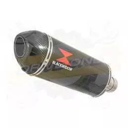Z800 ZR800A Z800E 13 14 15 16 Tube de raccord et Silencieux Ovale En Carbone 300mm