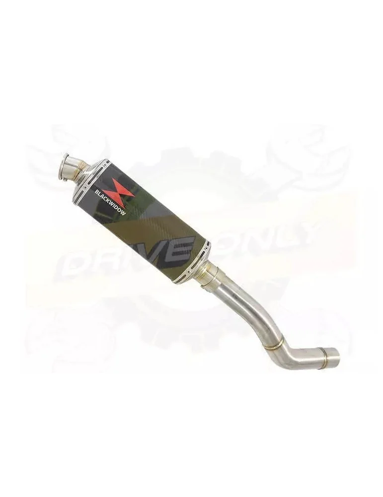Z800 ZR800A Z800E 13 14 15 16 Tube de raccord et Silencieux Ovale En Carbone 300mm