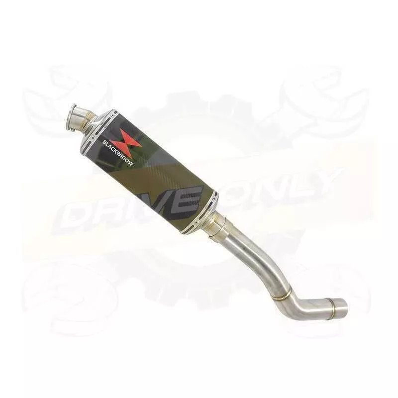Z800 ZR800A Z800E 13 14 15 16 Tube de raccord et Silencieux Ovale En Carbone 300mm