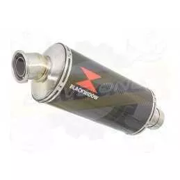 Z800 ZR800A Z800E 13 14 15 16 Tube de raccord et Silencieux Ovale En Carbone 300mm