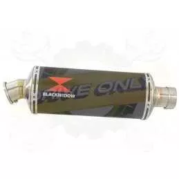 Z800 ZR800A Z800E 13 14 15 16 Tube de raccord et Silencieux Ovale En Carbone 300mm