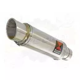 Z800 ZR800A Z800E 13 14 15 16 Tube de raccord et Silencieux Rond GP Style En Inox 230mm