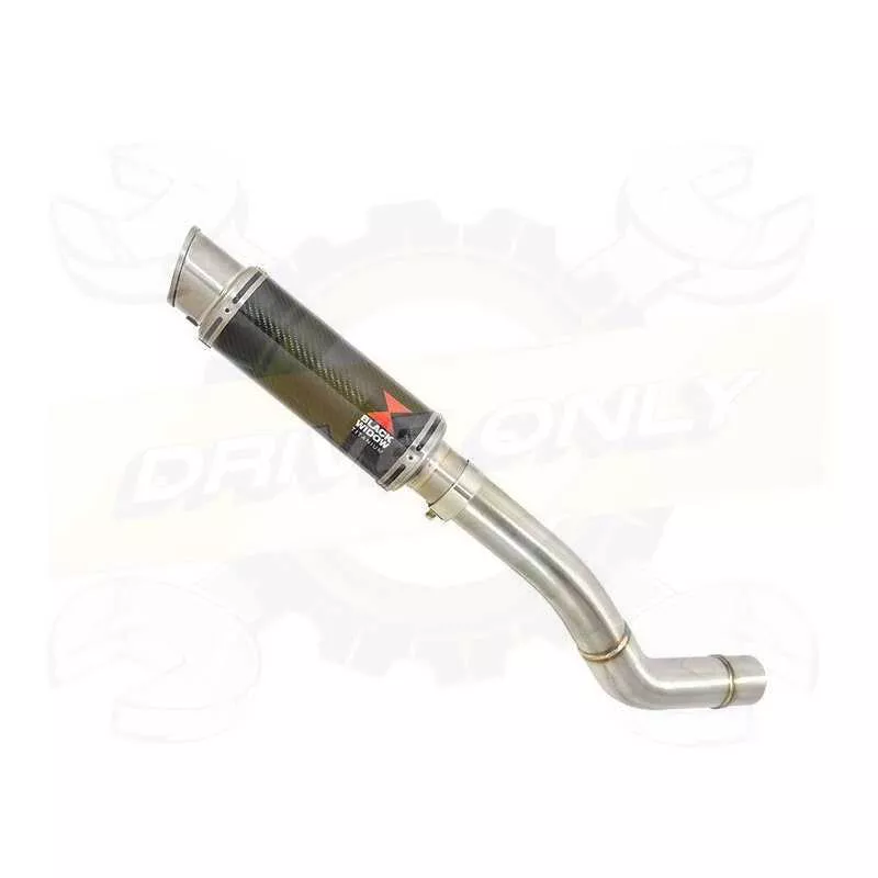 Z800 ZR800A Z800E 13 14 15 16 Tube de raccord et Silencieux Rond GP Style en Carbone + Canule en Titane 230mm