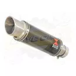 Z800 ZR800A Z800E 13 14 15 16 Tube de raccord et Silencieux Rond GP Style en Carbone + Canule en Titane 230mm