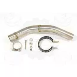 Z800 ZR800A Z800E 13 14 15 16 Tube de raccord et Silencieux Rond GP Style en Carbone + Canule en Titane 230mm