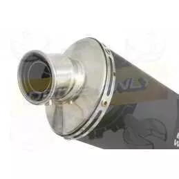 Z800 ZR800A Z800E 13 14 15 16 Tube de raccord et Silencieux Ovale Noir En Inox 230mm