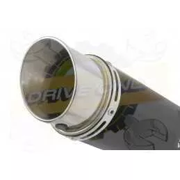 Z800 ZR800A Z800E 13 14 15 16 Tube de raccord et Silencieux Rond GP Style Noir En Inox 230mm