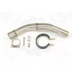 Z800 ZR800A Z800E 13 14 15 16 Tube de raccord et Silencieux Rond GP Style Noir En Inox 230mm