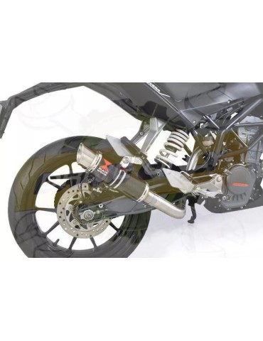 KKTM 125 Duke 2011-2016 Silencieux Kit / Silencieux Rond GP Style en Carbone 230mm