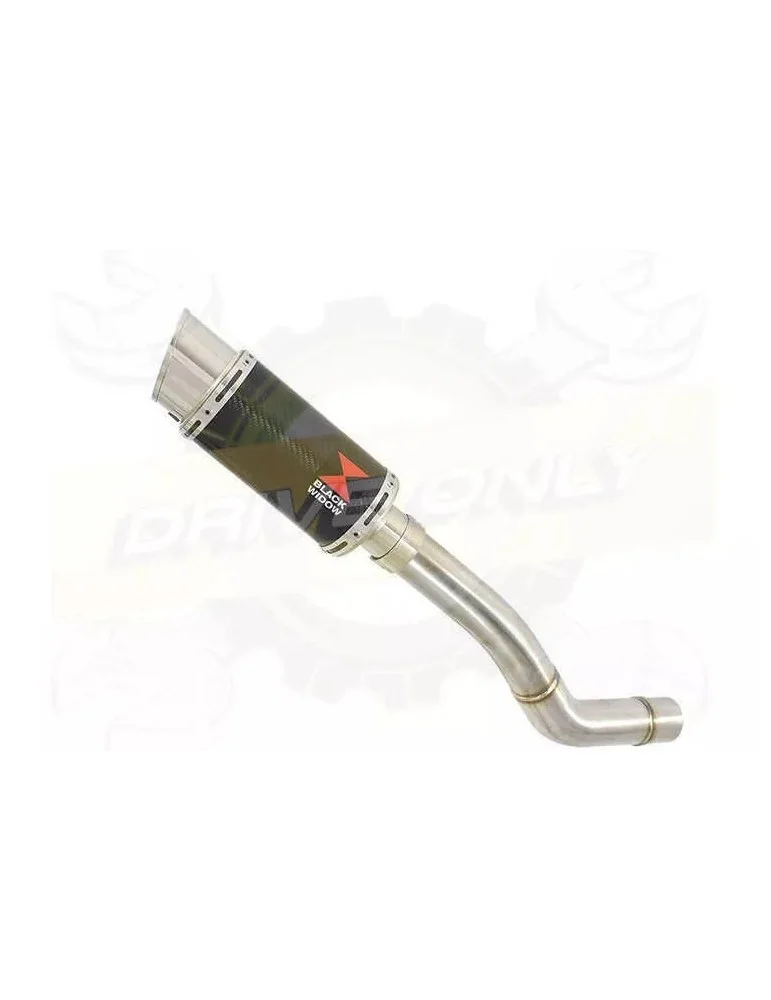 Z800 ZR800A Z800E 13 14 15 16 Tube de raccord et Silencieux Rond En Carbone 200mm