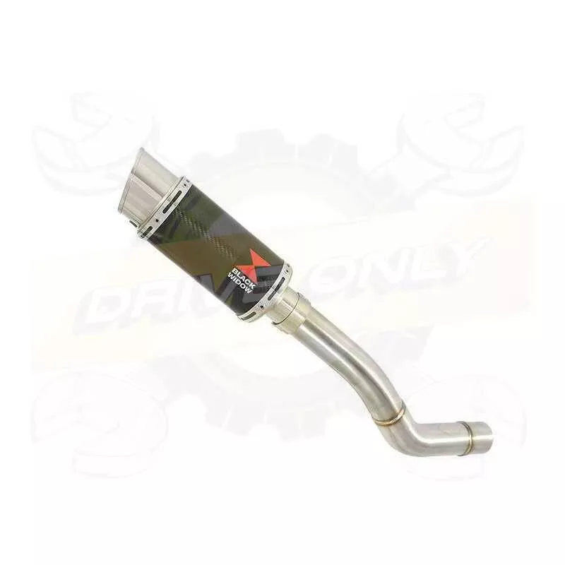 Z800 ZR800A Z800E 13 14 15 16 Tube de raccord et Silencieux Rond En Carbone 200mm
