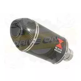 Z800 ZR800A Z800E 13 14 15 16 Tube de raccord et Silencieux Ovale En Carbone 200mm