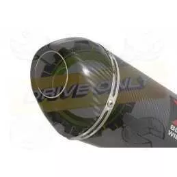 Z800 ZR800A Z800E 13 14 15 16 Tube de raccord et Silencieux Ovale En Carbone 200mm