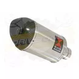 Z800 ZR800A Z800E 13 14 15 16 Tube de raccord et Silencieux Ovale En Inox + Canule En Carbone 200mm