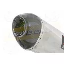Z800 ZR800A Z800E 13 14 15 16 Tube de raccord et Silencieux Ovale En Inox + Canule En Carbone 200mm