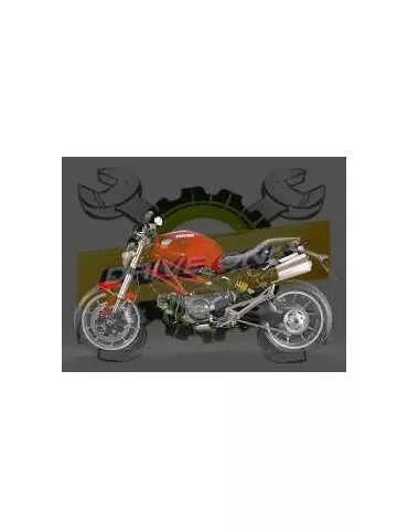 Silencieux sport Dominator : Monster 1100 2009 - 2013