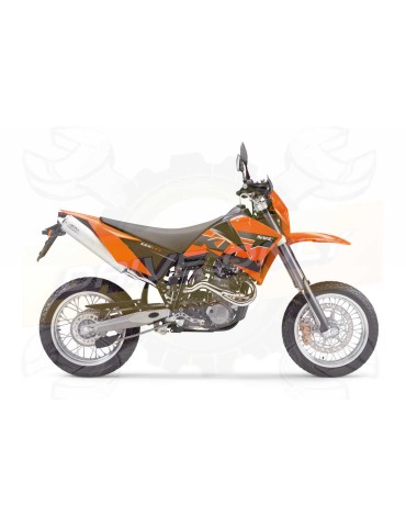 Silencieux sport Dominator : KTM SMC 660 LC4 2003 - 2004