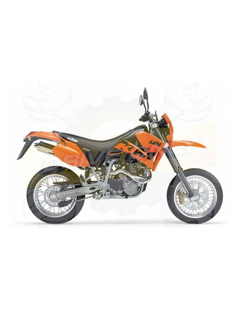 Silencieux sport Dominator : KTM SM 640 LC4  1999 - 2004