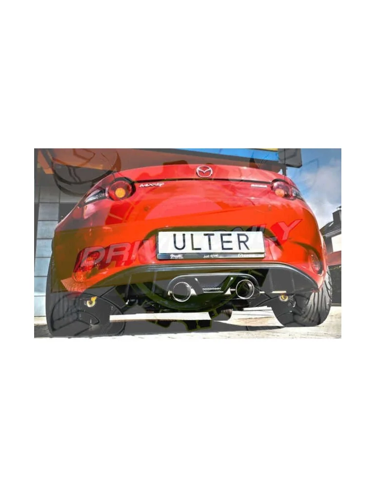 Silencieux Inox Ulter Sport + Diffuseur MAZDA MX5 Modèle ND 2014 - 201x Coupé & Cabriolet 1.5 / 2.0